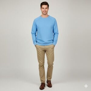 Jack Spade Bleecker Street‎ Sweater Mens XL Blue Minimalist Preppy Old Money